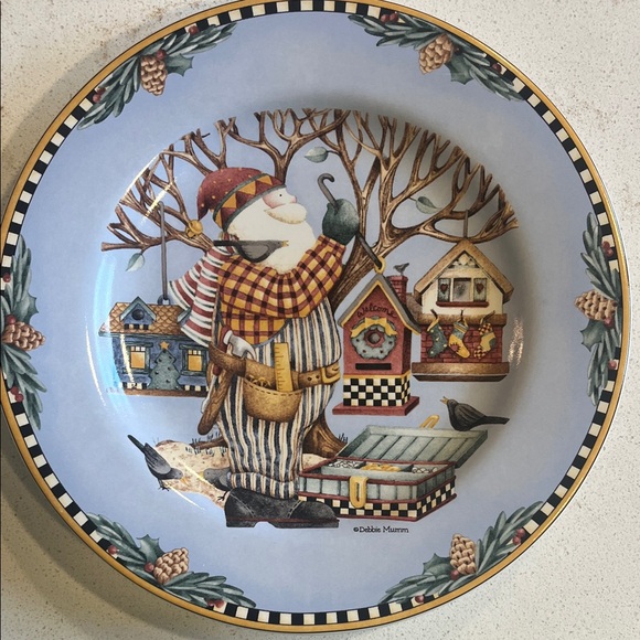 Sakura Festive Santa Dinnerware Set - Light Blue and Multicolor - Picture 4 of 7